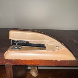Swingline 77 S Stapler 6" Desk Top Office 2-Tone Brown Vintage USA. Home Office